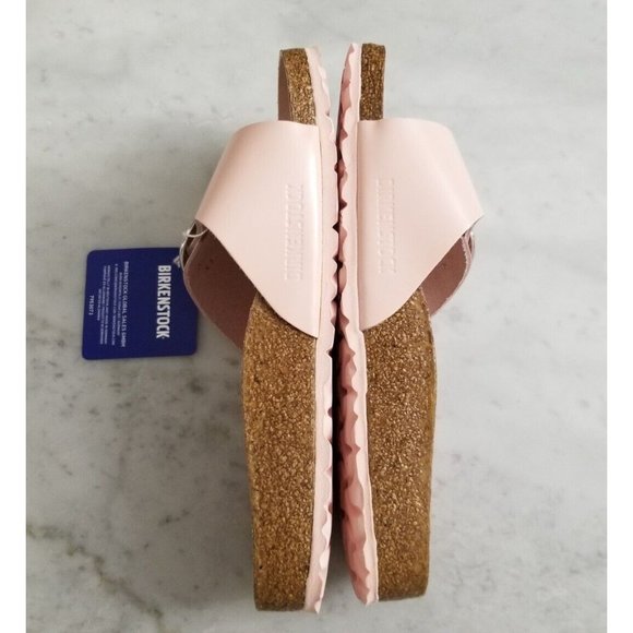 Birkenstock Madrid Big Buckle Sandals High Shine Light Rose Leather Size 37 - Picture 4 of 5